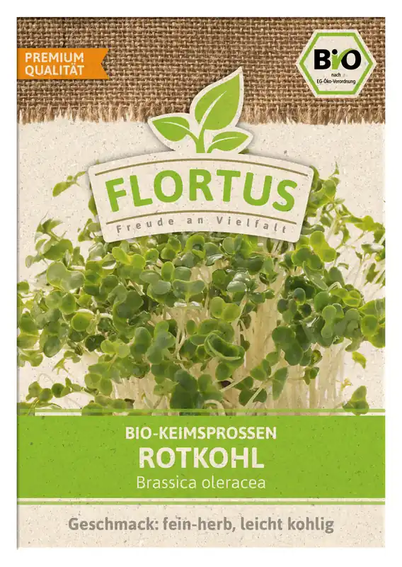 Keimsprossen Rotkohl | BIO Keimsprossen von FLORTUS Neuheit