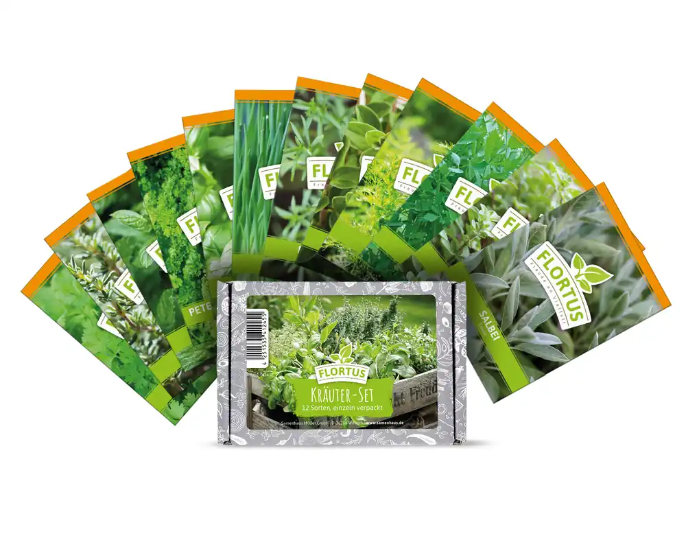 Super-Preis Kräuter-Set (12 Sorten) | Kräutersamen von FLORTUS