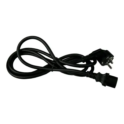 Kostenloser Rückversand Netzkabel mit IEC-Connector, weiblich, Schuko-Stecker, ø 1,5 mm, 2 m