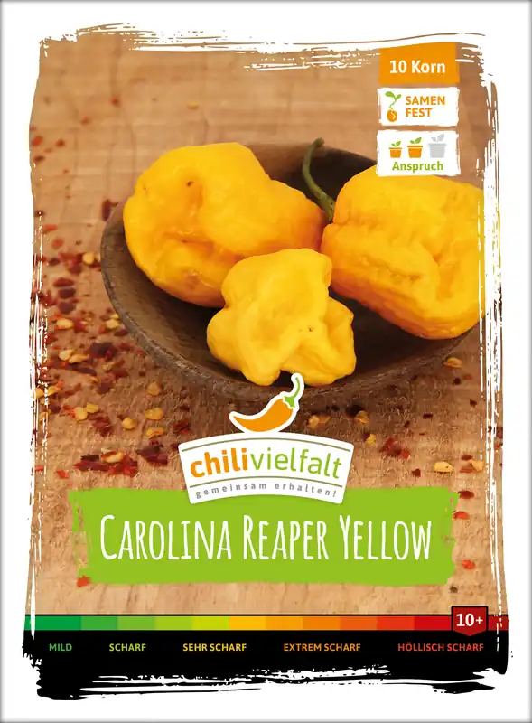 Chili Carolina Reaper Yellow | Chilisamen von Chilivielfalt Bestpreis