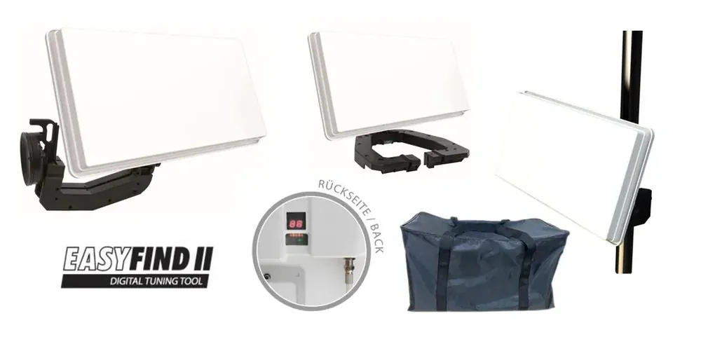 SAT Flachantenne Traveller-Kit II mit Easyfind 2 Technologie Begrenztes Angebot