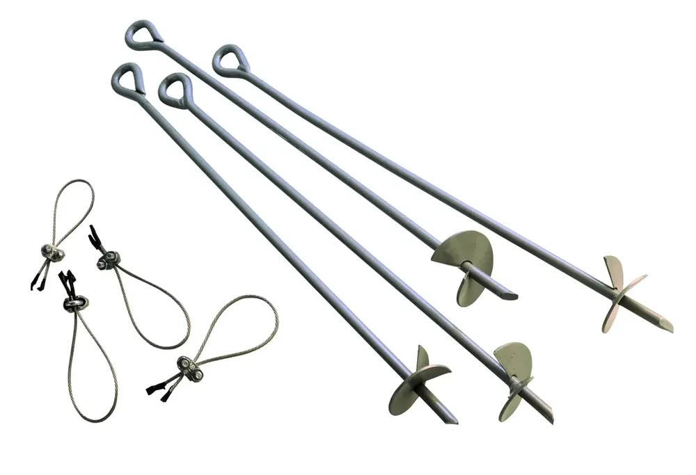 Markenware Boden-Anker 76 cm, 4er-Pack
