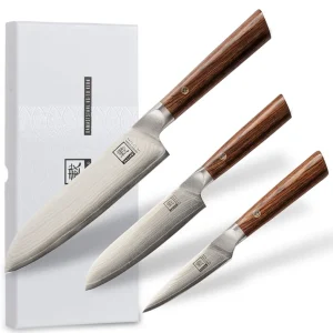 ZAYIKO Damastmesser Kasshuko, 3er-Set - Oleio Heißes Angebot